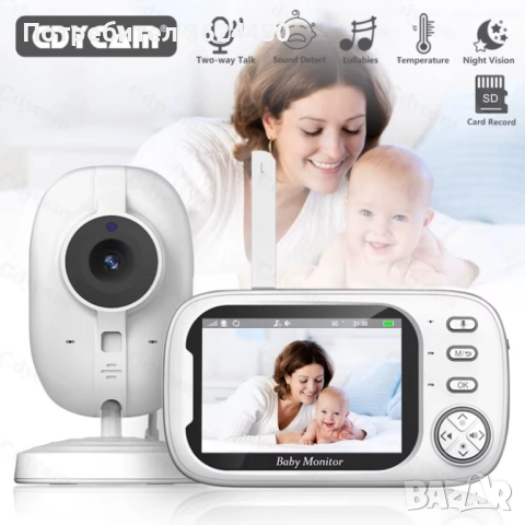 Видео Бебефон с Камера Без Интернет 3.5" ЦВЕТЕН Екран 4692 ABM600