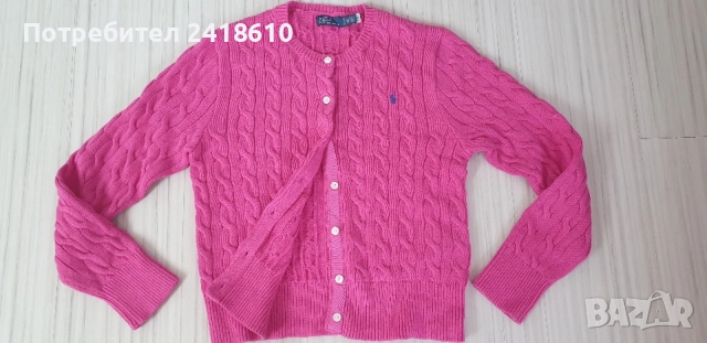 POLO Ralph Lauren Cable Cotton Knit Cardigan Womens Size L / XL НОВО!  ОРИГИНАЛ! Дамскa Жилетка!
