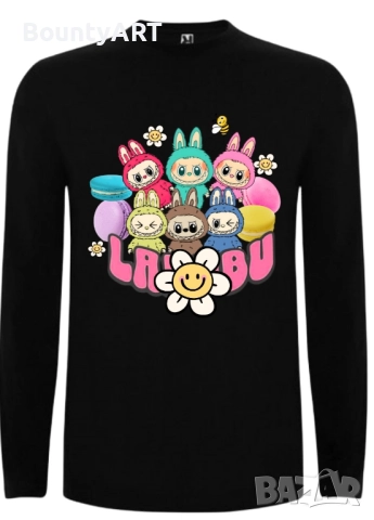 Блуза с дълъг ръкав Лабубу, снимка 3 - Детски тениски и потници - 50787489