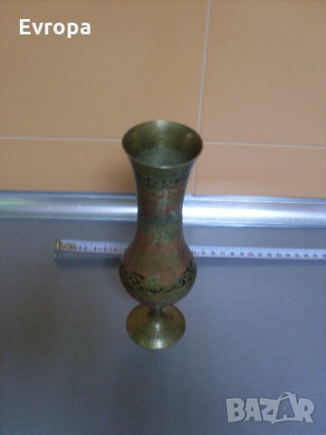 Бронзова ваза "Индия"., снимка 4 - Други ценни предмети - 35177763