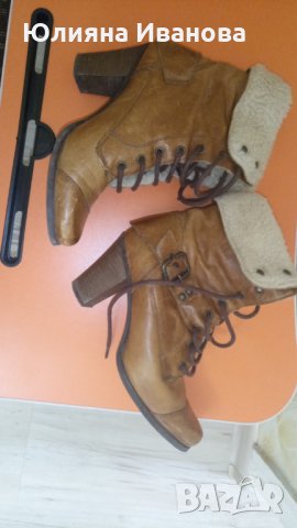 Зимни боти, ест. кожа, снимка 5 - Дамски боти - 30201888