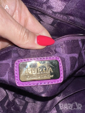 Дамска чанта естествена кожа Furla Piper L, снимка 5 - Чанти - 56184632