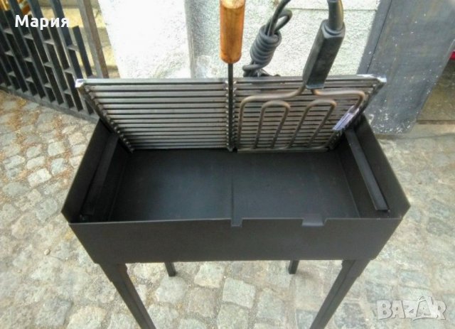 Комбинирано барбекю на дървени въглища и ток, снимка 4 - Барбекюта - 30800866