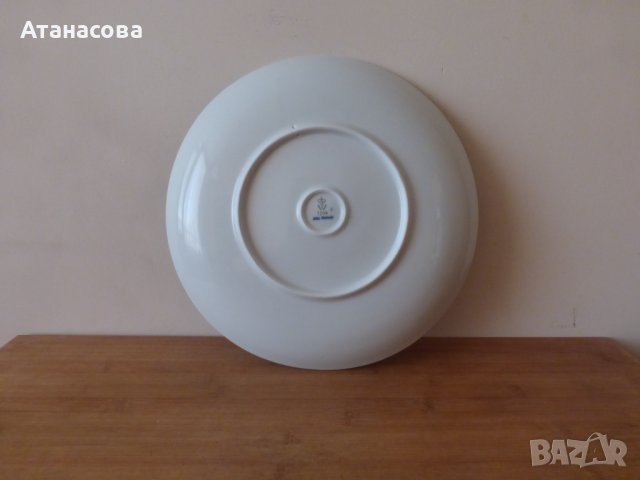 Немска порцеланова чиния за стена кобалт Валендорф с кутия 1970 г, снимка 5 - Декорация за дома - 42146224