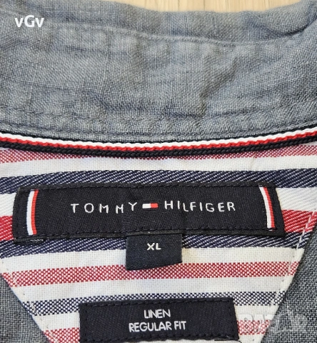 Мъжка ленена риза Tommy Hilfiger Linen - XL/XXL, снимка 4 - Ризи - 54165052