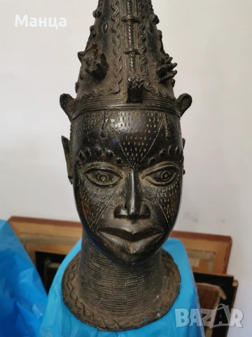 Автентична Африканска статуетка от Дахомей, снимка 4 - Антикварни и старинни предмети - 54312632