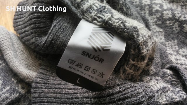 SNJOR Jostedal wool sweater HN размер L за лов риболов туризъм вълнен пуловер - 534, снимка 14 - Пуловери - 42793896