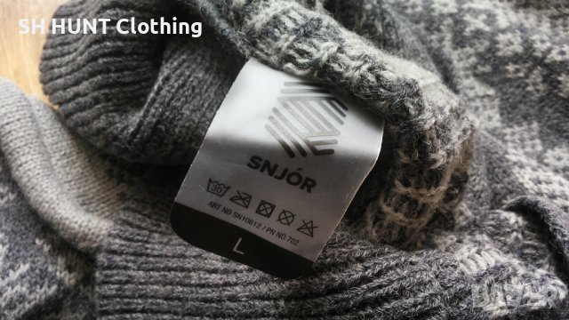 SNJOR Jostedal wool sweater HN размер L за лов риболов туризъм вълнен пуловер - 367, снимка 14 - Пуловери - 42793896