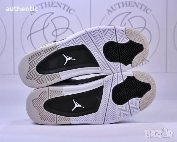 Nike Air Jordan Retro 4 Military Black Мъжки Дамски Маратонки, снимка 8 - Маратонки - 56207626