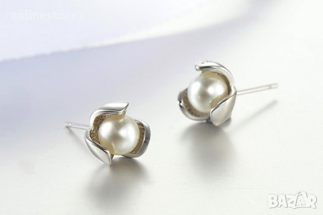 Сребърни обеци 925 - Перли Разкош Код: BX503, снимка 3 - Обеци - 33746278