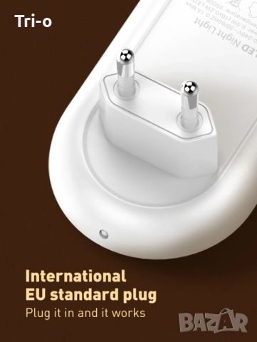 LDNIO Умна нощна лампа с EU щепсел за контакт, LED енергоспестяваща, за спалня, детска лампа за сън, снимка 4 - Други - 54010245