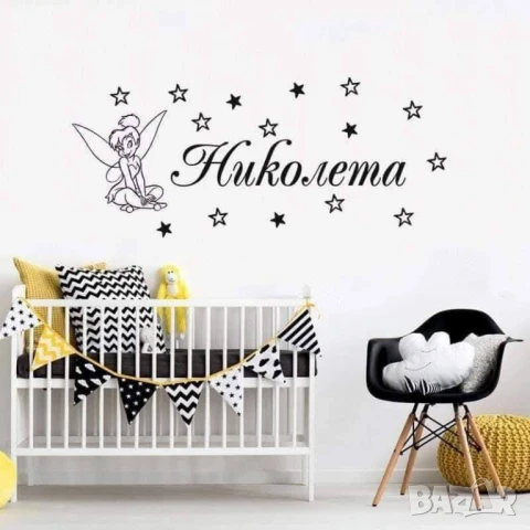 Стикери за стена (шкаф,врата,прозорец) с Името на Вашето дете!  Стикера се поставя много лесно.Издър, снимка 17 - Други стоки за дома - 51173454