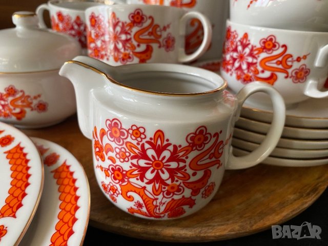 Сервиз чай Henneberg 1777 Porzellan ATLAS , снимка 5 - Сервизи - 39410775