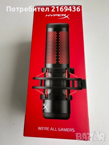 микрофон HyperX Quadcast 2 + подарък стойка, снимка 5 - Микрофони - 52789052