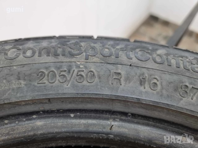 1бр лятна гума 205/50/16 Continental R87 , снимка 2 - Гуми и джанти - 42548041
