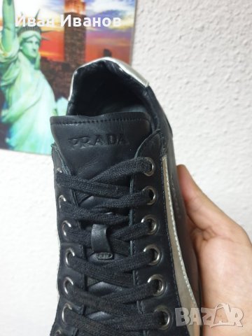 оригинални  кожени спортно-елегантни обувки  Prada  номер 43, снимка 3 - Спортно елегантни обувки - 38708839