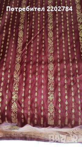 Индийски плат,сари, снимка 5 - Платове и дамаски - 42781918