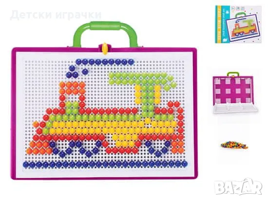 Креативен комплект Мозайка в куфар 272 части, снимка 2 - Игри и пъзели - 48493477