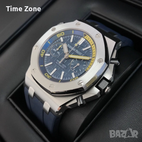 Audemars Piguet Royal Oak Offshore Diver Chronograph 42mm Steel Blue Dial Различни Варианти, снимка 3 - Мъжки - 52997320