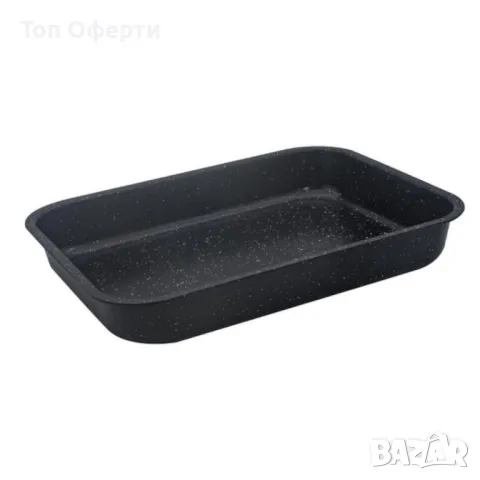 Тава Rosberg, Правоъгълна, Черен/въгл. стомана, мрам. покр.