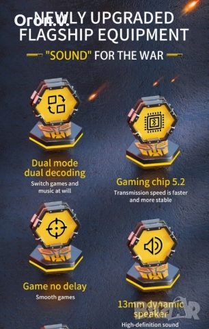 💥PROMO price💥 Y9 Wireless 🛜 Headphones 🎧 Bumblebee Original ®, снимка 9 - Bluetooth слушалки - 52315805