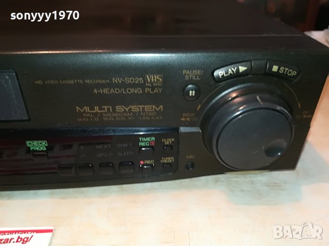 PANASONIC NV-SD25AM MADE IN JAPAN 2009221237, снимка 6 - Плейъри, домашно кино, прожектори - 38060354