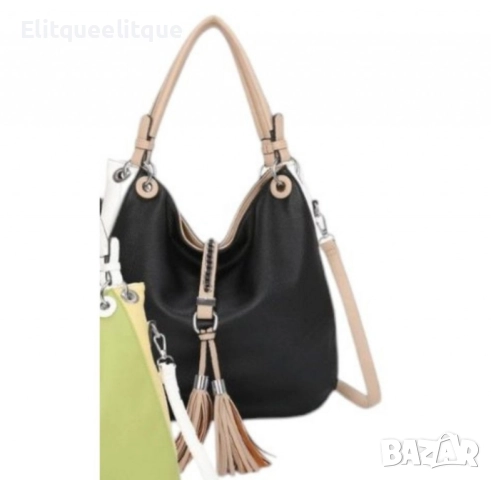 Дамска чанта тип торба от еко кожа, различни цветове, снимка 2 - Чанти - 52242695