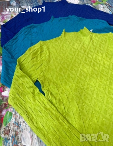 Дамска блуза  финно машинно плетиво , снимка 3 - Блузи с дълъг ръкав и пуловери - 52155101