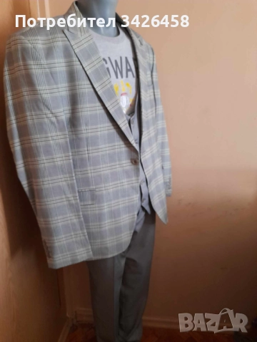Мъжки костюм голям размер, снимка 2 - Костюми - 51615874