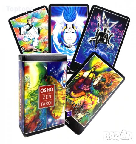 Уникални таро карти: Osho Zen Tarot & Thoth Tarot & Golden Dawn Tarot, снимка 4 - Карти за игра - 34166777