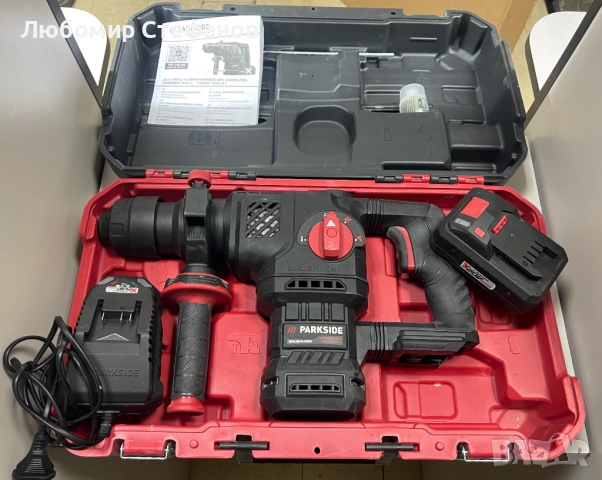 Акумулаторен перфоратор PARKSIDE PKHAP 20-Li A1 с батерия 4Ah ,Х 20V 