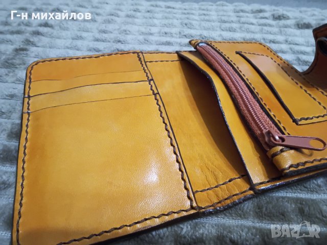 Портфейл естествена кожа , снимка 3 - Портфейли, портмонета - 39271933