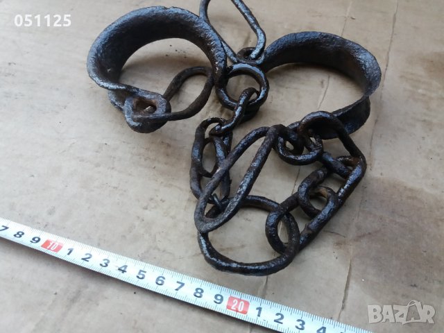 комплект ковани масивни букай , окови , пранги , белезници , снимка 13 - Антикварни и старинни предмети - 31758847