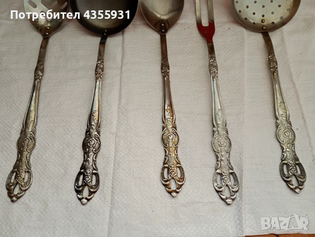 старинни немски прибори за сервиране хранене стари прибори антикварни прибори , снимка 8 - Антикварни и старинни предмети - 50744295