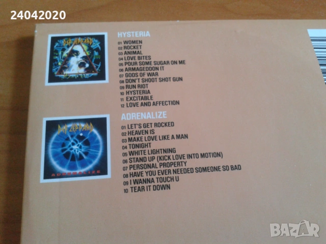 Def Leppard – Hysteria + Adrenalize 2 in 1 оригинални дискове, снимка 2 - CD дискове - 54325788