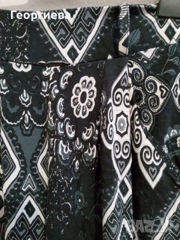 Комплект панталон и блуза от вискоза в черно, снимка 4 - Комплекти - 37894355