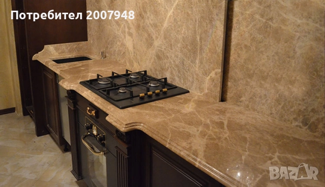 Подпрозоречни первази Мрамор Емперадор - 39 лв. л. м. с фаска и водобран, снимка 6 - Облицовки - 52390371