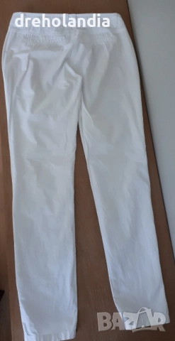 Бял памучен панталон Street One - M, снимка 2 - Панталони - 51736651