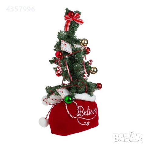 Коледна декоративна елха в чувалче, 60cм. , снимка 2 - Декорация за дома - 52379559