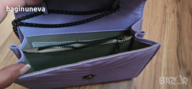 Дамска лилава чанта на YSL, снимка 2 - Чанти - 53948957