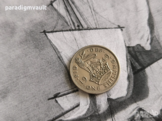 Монета - Великобритания - 1 шилинг | 1949г.