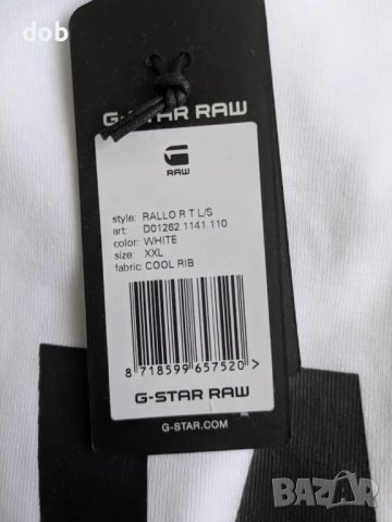 Нова тениска с дълъг ръкав G-Star RAW RALLO RT L/S, оригинал, снимка 5 - Тениски - 49870912