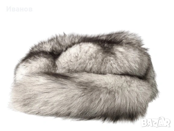 Топ цена - 29€. Шал/Яка от Сребърна лисица - Естествена кожа, снимка 3 - Шалове - 53606436