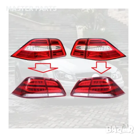 Чисто Нови Тунинг LED Стопове за Mercedes ML W166 (2012-2015) и GLE 166 (2016-2019) - Facelift Визия, снимка 5 - Части - 50410833