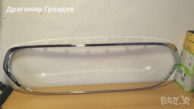 Нова,  хром лайстна за радиаторна решетка за MINI Cooper (F55/F56) / Мини Купър (2014-2021), снимка 2 - Части - 52521671