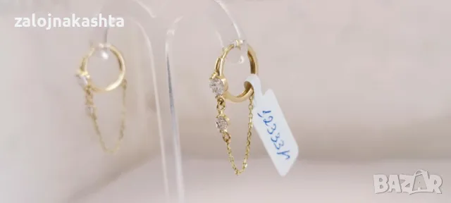 Нови Златни обеци-2,75гр/14кр, снимка 6 - Обеци - 49343420