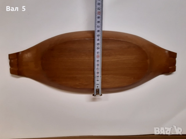 Красив резбован дървен съд за ядки , плодове и други, снимка 4 - Антикварни и старинни предмети - 52415690