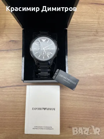 Мъжки часовник Emporio Armani Ceramika Original Нов, снимка 7 - Мъжки - 47736937