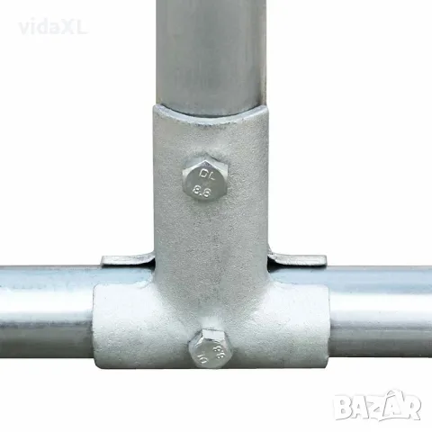 vidaXL Птичарник на открито, 2,75x4x1,92 м, поцинкована стомана, снимка 3 - За птици - 56146277