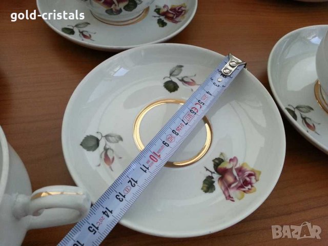 Руски порцеланов сервиз за чай , снимка 6 - Антикварни и старинни предмети - 30295651